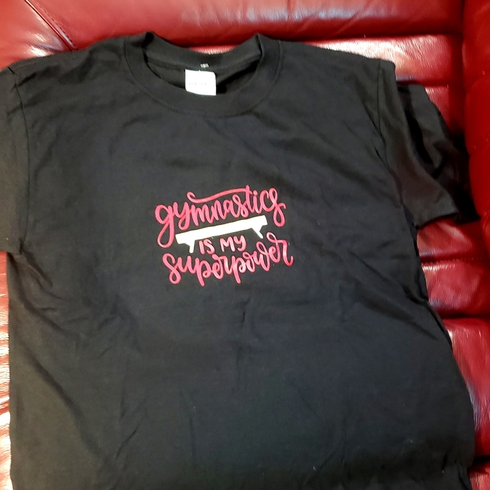 Girls Gymnastics Tee Sz S 6-8